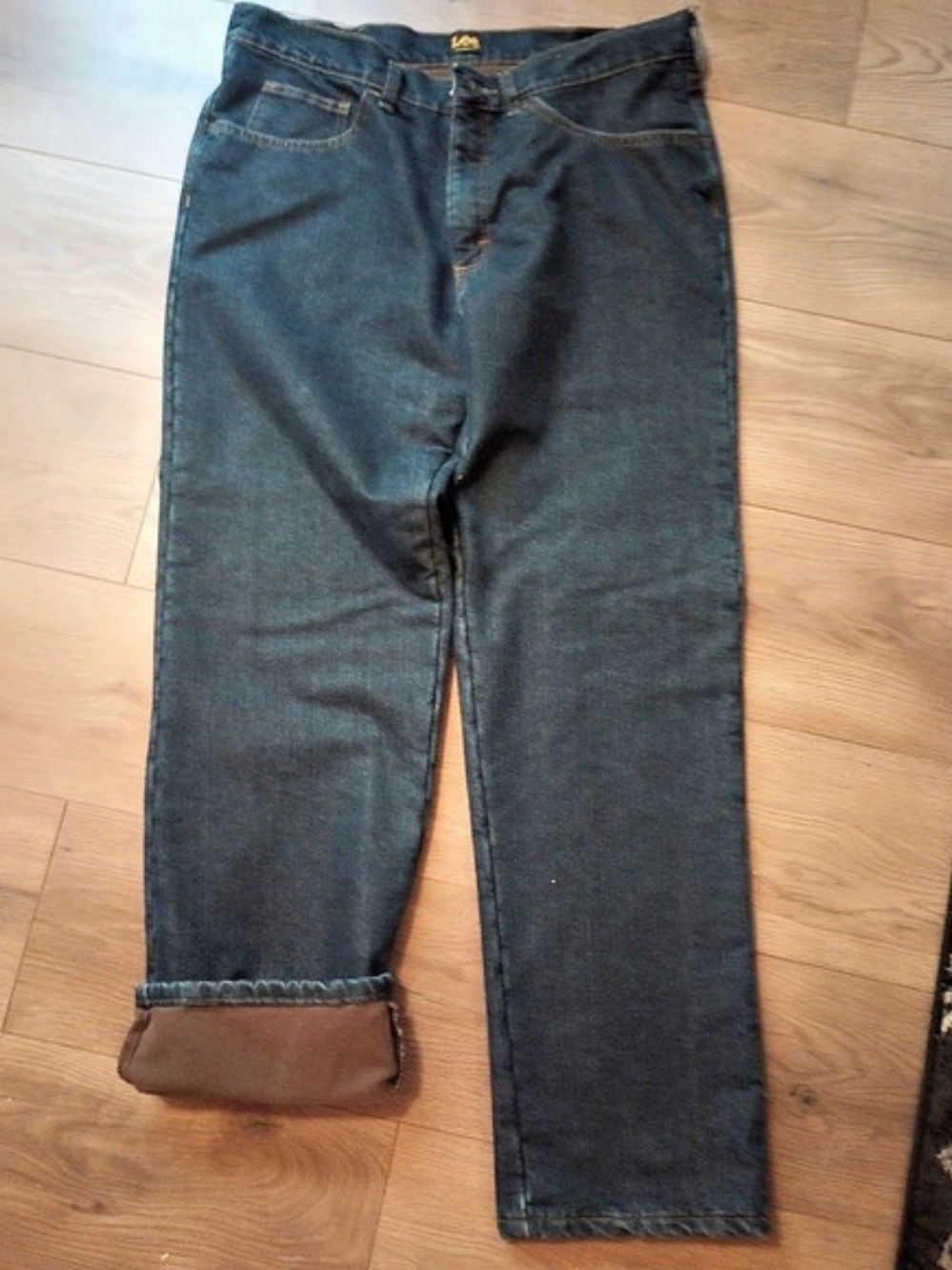 Insulated Lee Relaxed Fit Men's Slim Jeans Waist 34 x 32 Blue